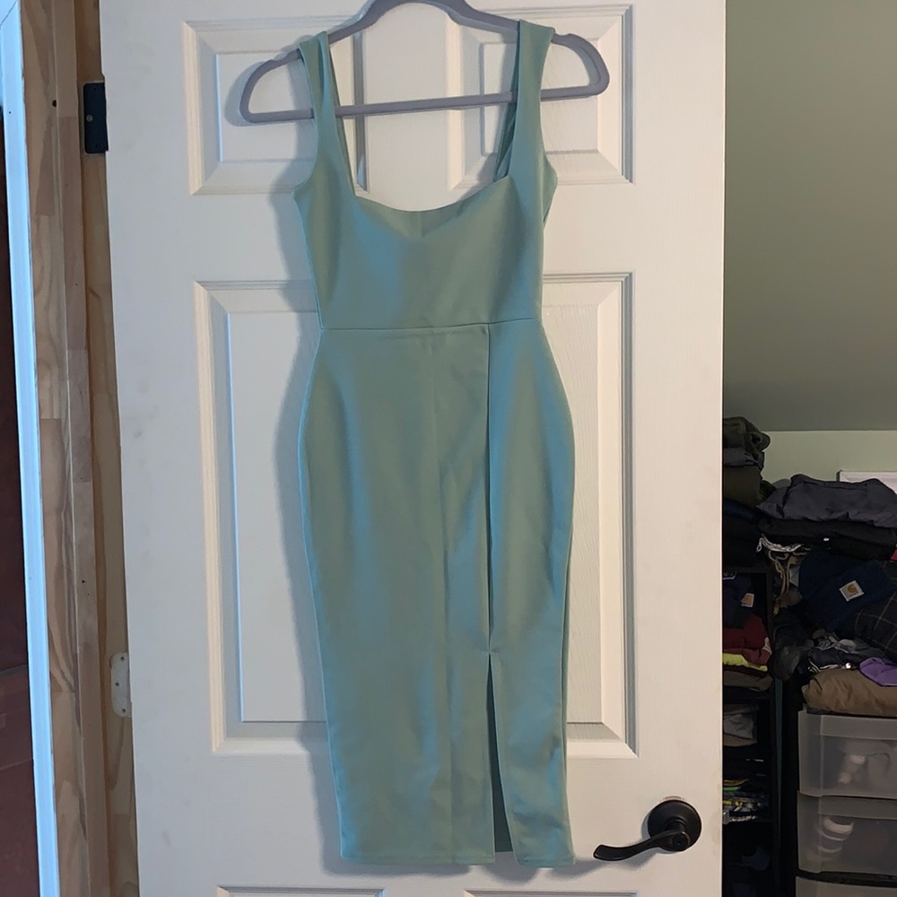 Sage green dress